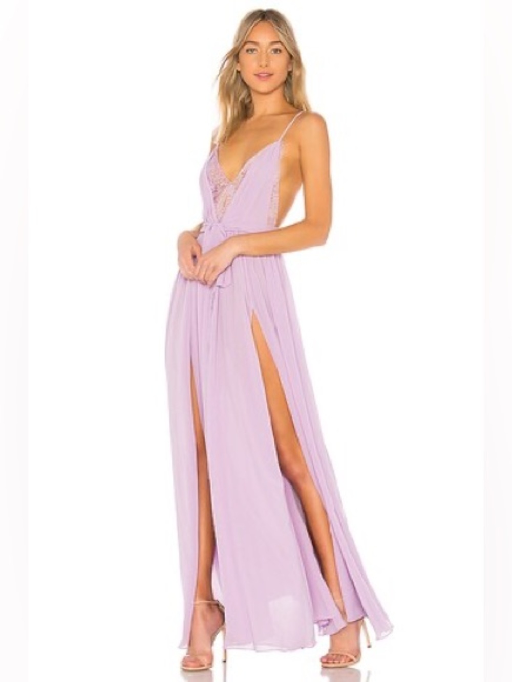 Michael Costello x REVOLVE Justin Gown in Lavender - Small NWT